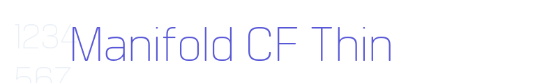 Manifold CF Thin font download