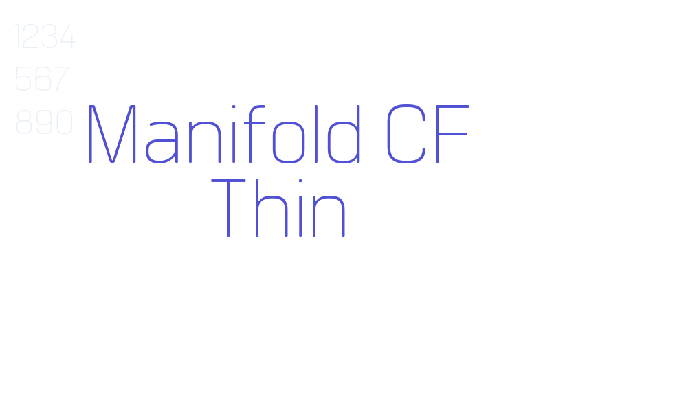 Manifold CF Thin-font-download