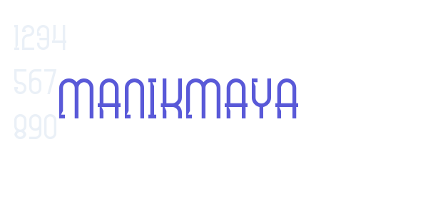 Manikmaya font