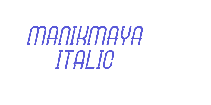 Manikmaya Italic Font Download