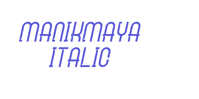 Manikmaya Italic Font