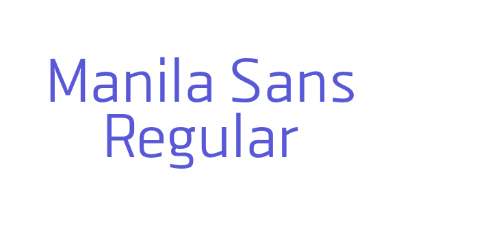 Manila Sans Regular Font Download