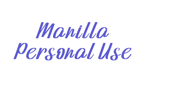 Manilla Personal Use Font Download