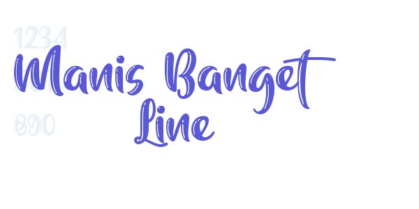 Manis Banget Line font