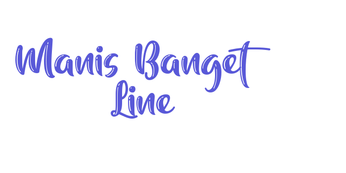 Manis Banget Line Font Download