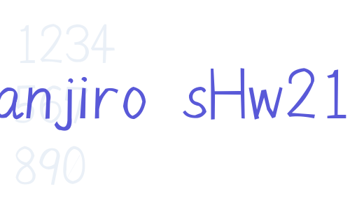 Manjiro’sHw21 Font Download