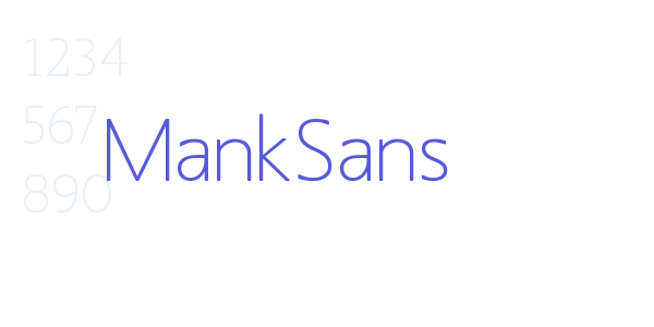 MankSans font free