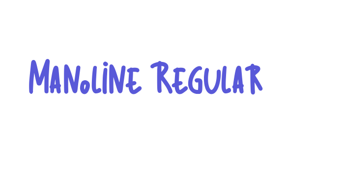 Manoline Regular Font Download