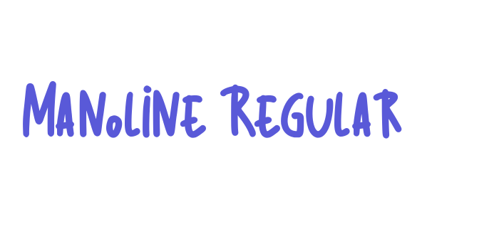 Manoline Regular Font