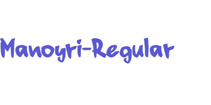 Manoyri-Regular Font Download