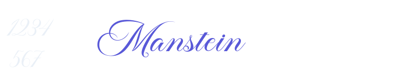Manstein-related font