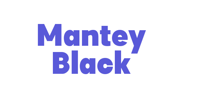 Mantey Black Font