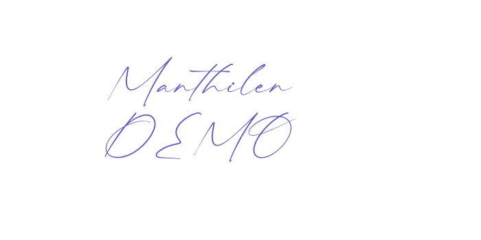 Manthilen DEMO Font Download