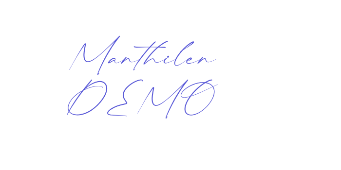 Manthilen DEMO Font