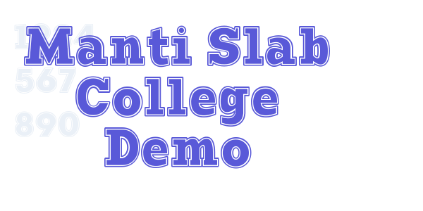 Manti Slab College Demo font free