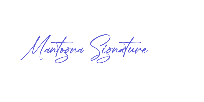 Mantogna Signature Font Download