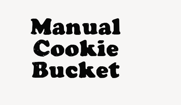 Manual Cookie Bucket Font