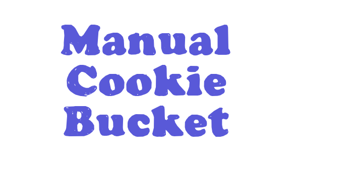 Manual Cookie Bucket Font Download