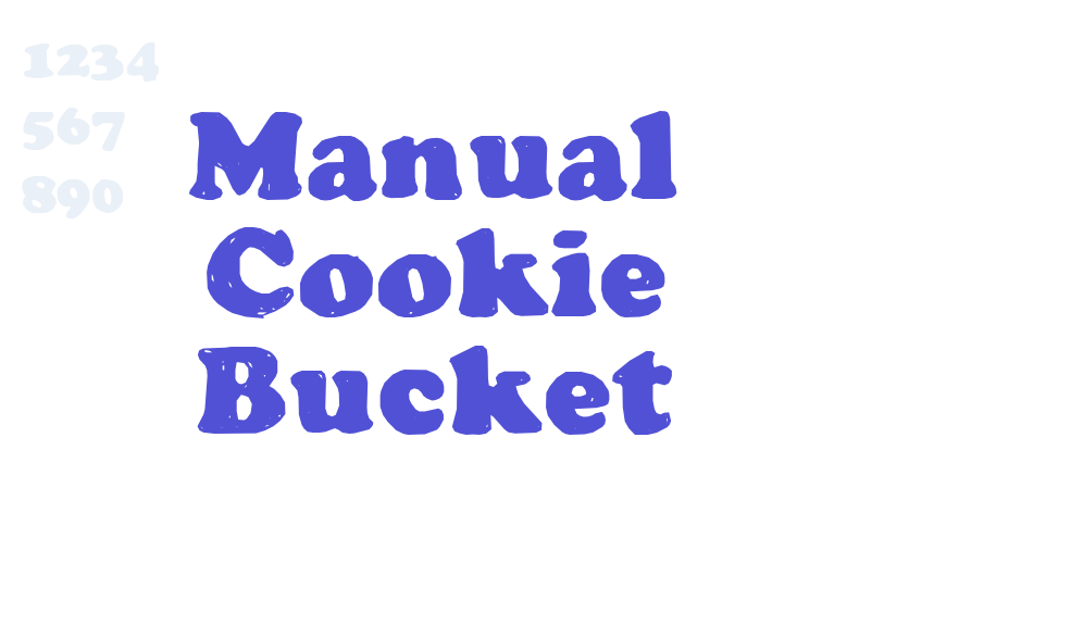 Manual Cookie Bucket-font-download