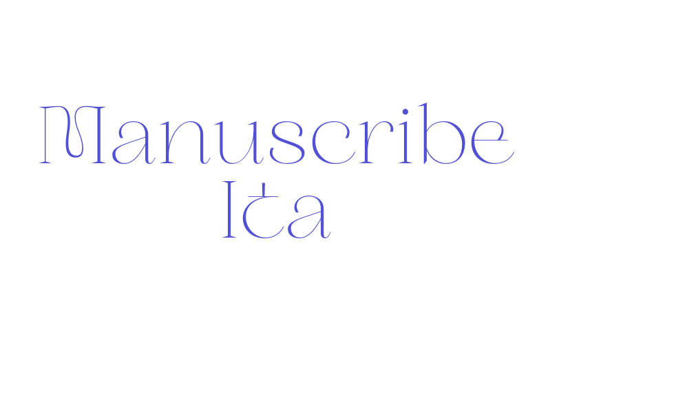 Manuscribe Ita0-font-download