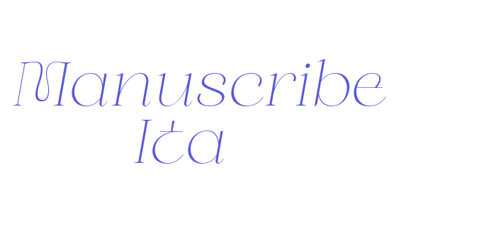 Manuscribe Ita10 Font Download