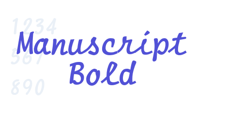 Manuscript Bold-font-download