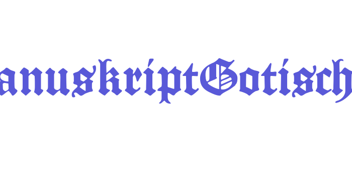 ManuskriptGotisch Font Download