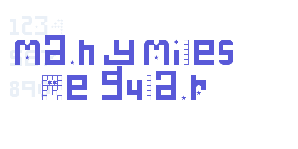 Many Miles Regular font free