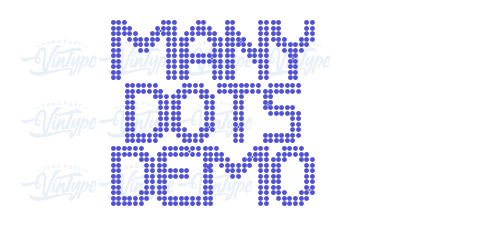 Many Dots Demo-font-download