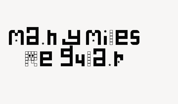 Many Miles Regular Font