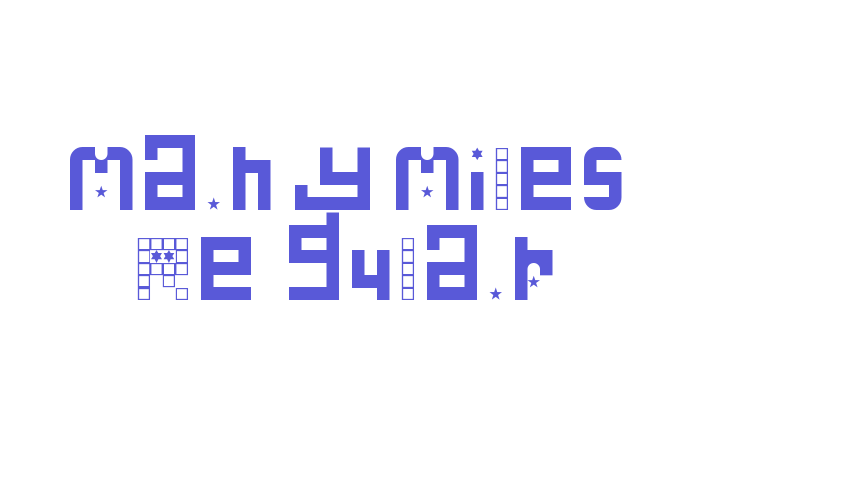 Many Miles Regular Font Download