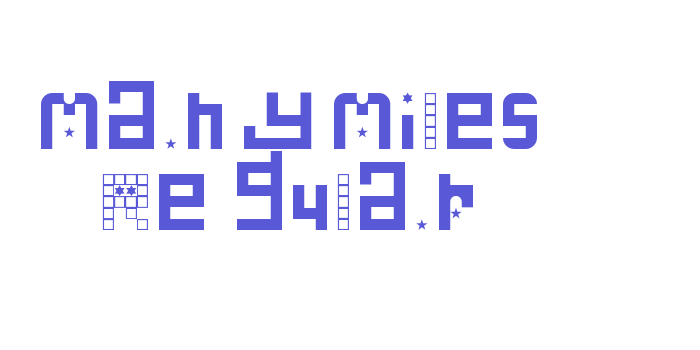 Many Miles Regular Font Download