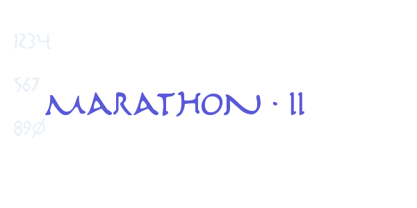 Marathon II font free