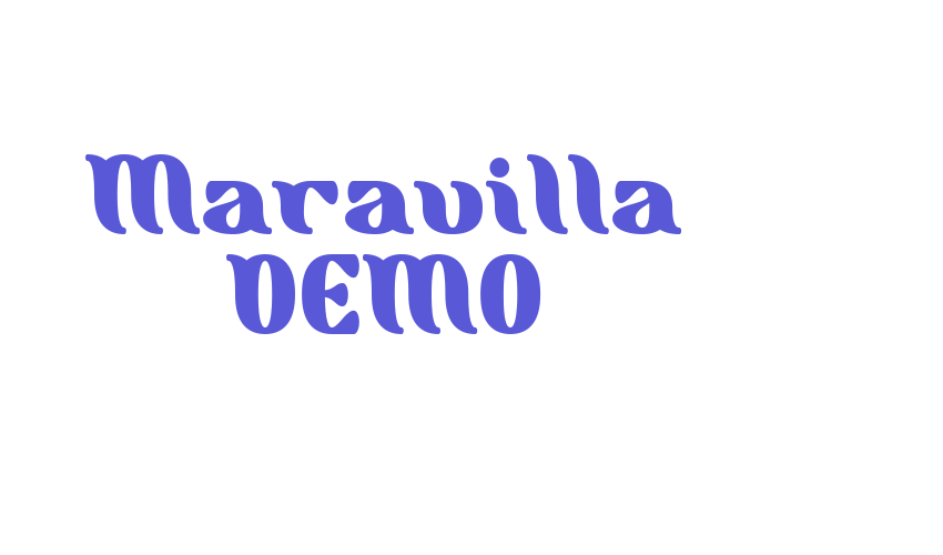 Maravilla DEMO Font Download