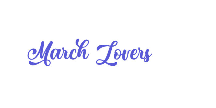 March Lovers Font