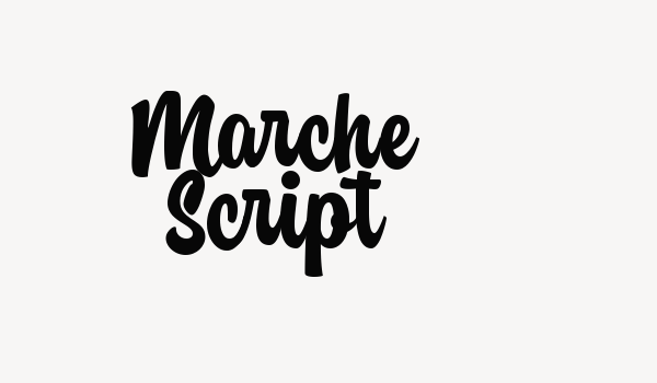 Marche Script Font