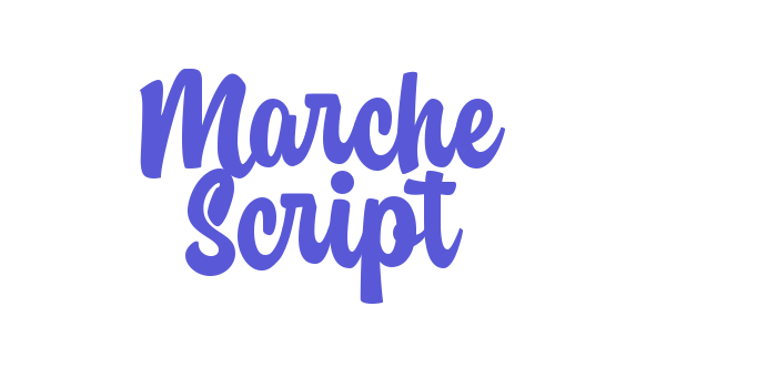 Marche Script Font