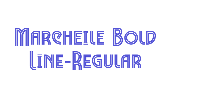 Marcheile Bold Line-Regular Font Download