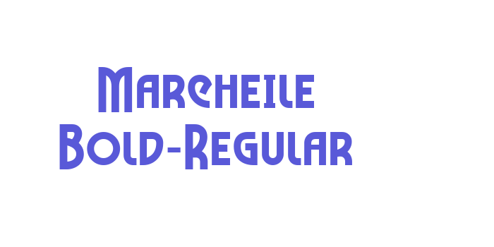 Marcheile Bold-Regular Font Download