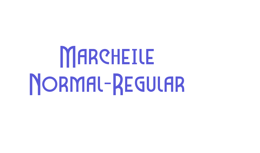 Marcheile Normal-Regular Font