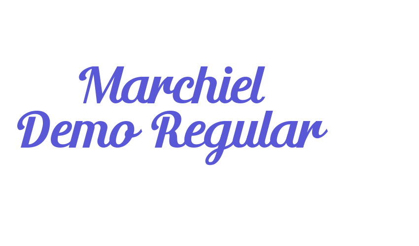 Marchiel Demo Regular Font