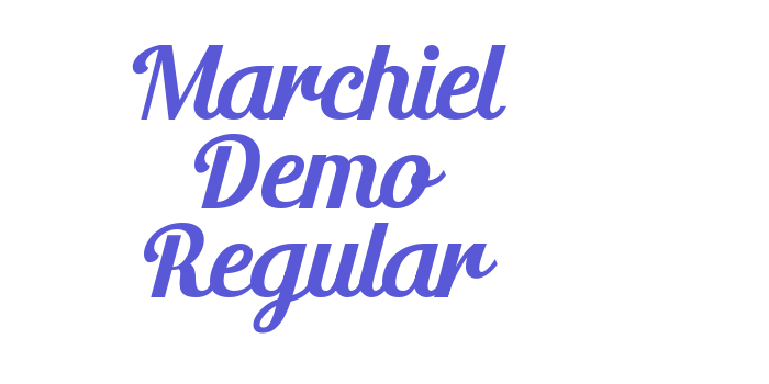 Marchiel Demo Regular Font Download