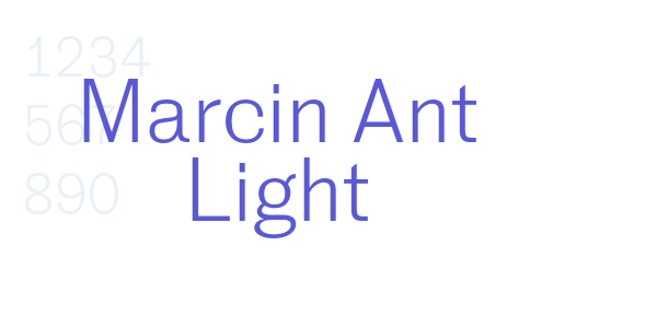 Marcin Ant Light font free