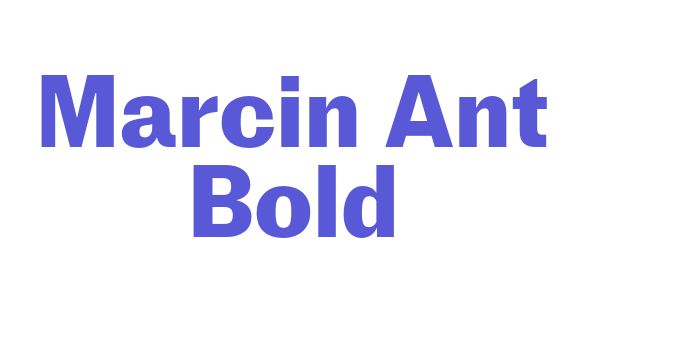 Marcin Ant Bold Font