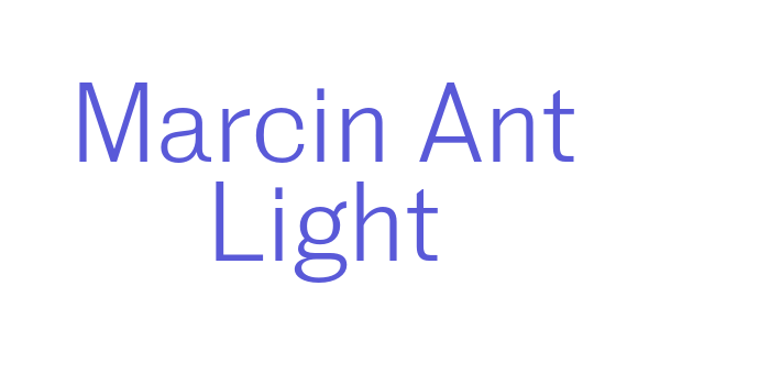 Marcin Ant Light Font