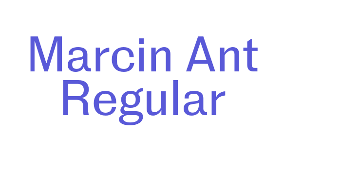 Marcin Ant Regular Font