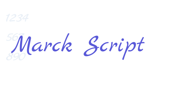 Marck Script font free