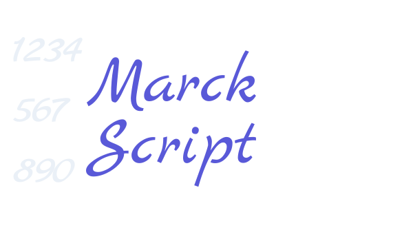 Marck Script Font