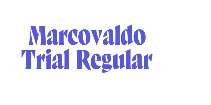 Marcovaldo Trial Regular Font Download