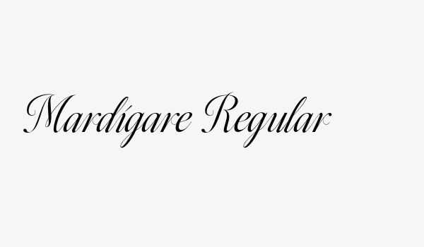 Mardigare Regular Font